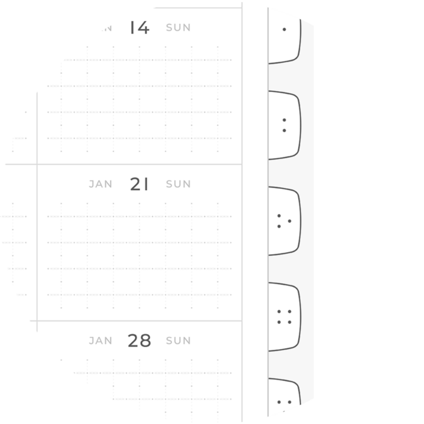 Jan 2024 Dec 2024 Zoom Month Tab Buttons Digital Planner iPad Goodnotes Calendar