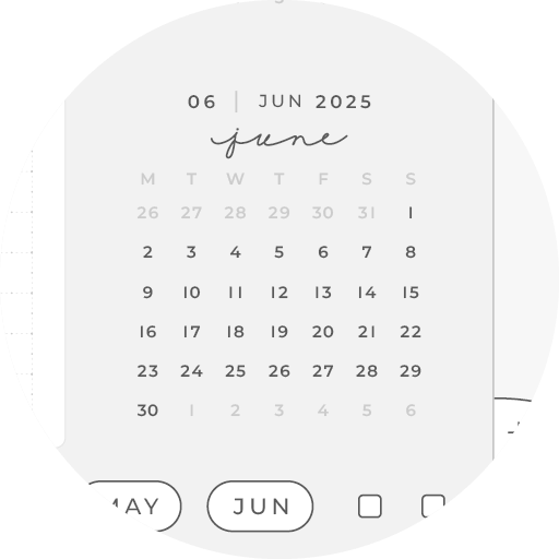 Jul 2024 Jun 2025 Zoom Future Log December Bookmark Digital Planner iPad Goodnotes Calendar