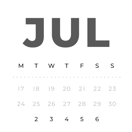 Jul 2024 Jun 2025 Zoom Monthly Calendar Monday Digital Planner iPad Goodnotes Calendar