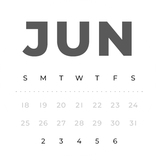 Jul 2024 Jun 2025 Zoom Monthly Calendar Sunday Digital Planner iPad Goodnotes Calendar